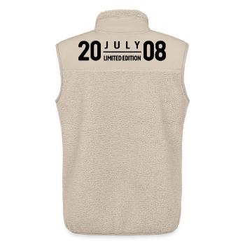 Limited Edition July 2008 Geburtstag Geschenk - Unisex Sherpaweste von Stanley/Stella - Beige - Hinten - AI Model Male 178 light (178cm)