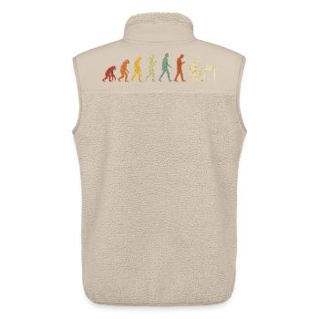 Programmers – Coding Developers & Computer Scientists - Unisex Sherpa Gilet by Stanley/Stella - beige - Back - AI Model Male 178 light (178cm)