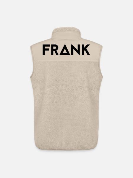 Prénom Frank - Veste sans manches sherpa unisexe Stanley/Stella - beige