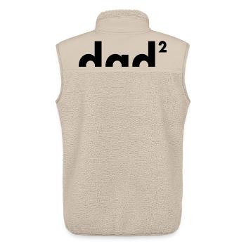 Dad hoch zwei | Vater | Vatertag - Unisex Sherpaweste von Stanley/Stella - Beige - Hinten - AI Model Male 178 light (178cm)