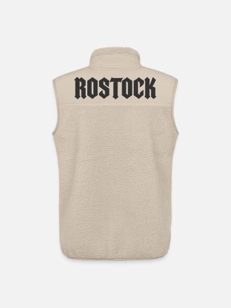 Rostock Fraktur - Unisex Sherpaweste von Stanley/Stella - Beige