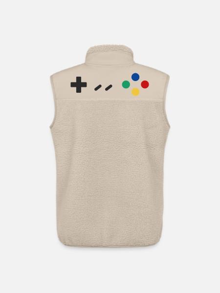 Retro Gamepad - Unisex Sherpaweste von Stanley/Stella - Beige