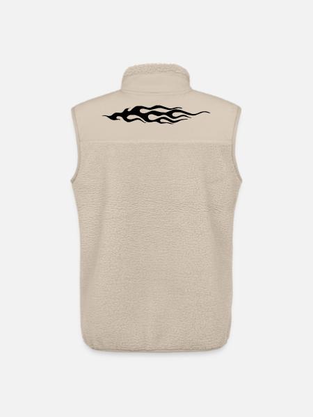 Flame - Unisex Sherpa Gilet by Stanley/Stella - beige