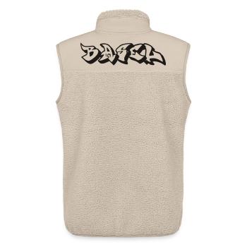 Basel - Unisex Sherpaweste von Stanley/Stella - Beige - Hinten - AI Model Male 178 light (178cm)