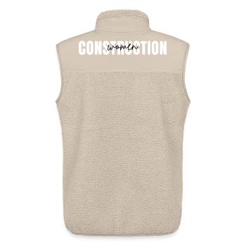 Abschlussgeschenk für Frauen im Bauwesen/Ingenieurwesen - Unisex Sherpaweste von Stanley/Stella - Beige - Hinten - AI Model Male 178 light (178cm)