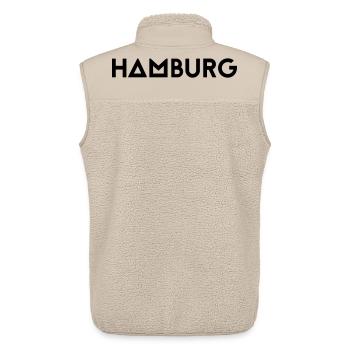 HAMBURG - Unisex Sherpa Gilet by Stanley/Stella - beige - Back - AI Model Male 178 light (178cm)