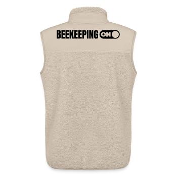 Beekeeping - Unisex Sherpa Gilet by Stanley/Stella - beige - Back - AI Model Male 178 light (178cm)