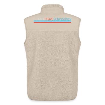 I have handstands - Unisex Sherpa Gilet by Stanley/Stella - beige - Back - AI Model Male 178 light (178cm)