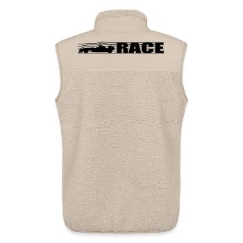 Racing - Unisex Sherpa Gilet by Stanley/Stella - beige - Back - AI Model Male 178 light (178cm)