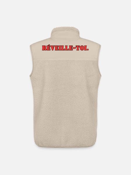 Wake up - Unisex Sherpa Gilet by Stanley/Stella - beige