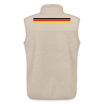 Deutschland Sport - Unisex Sherpaweste von Stanley/Stella - Beige - Hinten - AI Model Male 178 light (178cm)