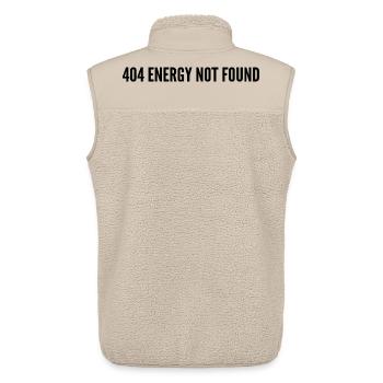 404 energy nicht gefunden - Unisex Sherpaweste von Stanley/Stella - Beige - Hinten - AI Model Male 178 light (178cm)