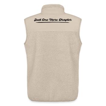 Ein weiteres Kapitel - Unisex Sherpaweste von Stanley/Stella - Beige - Hinten - AI Model Male 178 light (178cm)