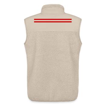 Austria Sports - Unisex Sherpa Gilet by Stanley/Stella - beige - Back - AI Model Male 178 light (178cm)