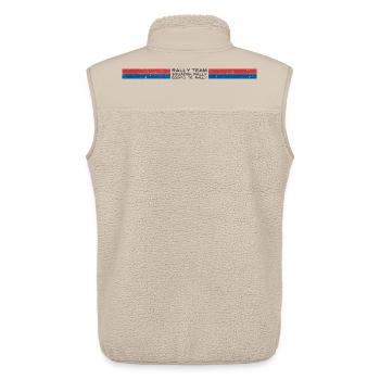 Rally Team Red and Blue Classic Stripes Design - Unisex Sherpaweste von Stanley/Stella - Beige - Hinten - AI Model Male 178 light (178cm)