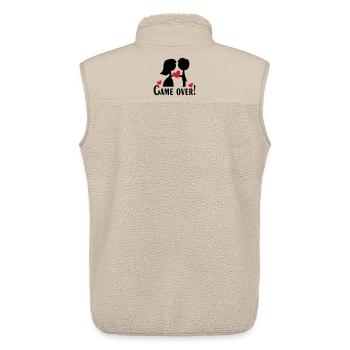 wedding - Unisex Sherpa Gilet by Stanley/Stella - beige - Back - AI Model Male 178 light (178cm)