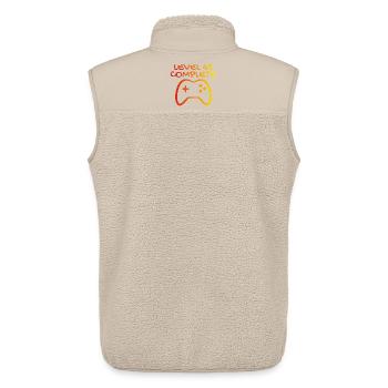45th Birthday Level 45 Complete - Unisex Sherpa Gilet by Stanley/Stella - beige - Back - AI Model Male 178 light (178cm)