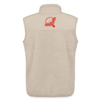 red viking eagle - Unisex Sherpa Gilet by Stanley/Stella - beige - Back - AI Model Male 178 light (178cm)