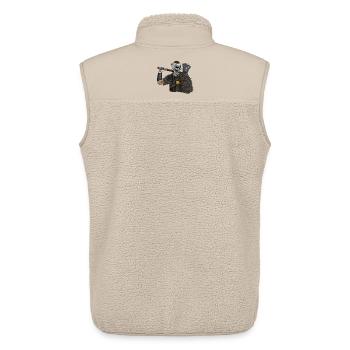 Vikings, Odin, Thor, Wallhalla, Berserkers - Unisex Sherpa Gilet by Stanley/Stella - beige - Back - AI Model Male 178 light (178cm)