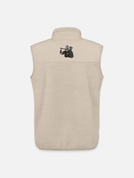 Vikings, Odin, Thor, Wallhalla, Berserkers - Unisex Sherpa Gilet by Stanley/Stella - beige