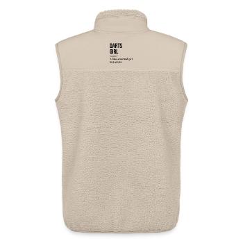 Darts - Unisex Sherpaweste von Stanley/Stella - Beige - Hinten - AI Model Male 178 light (178cm)