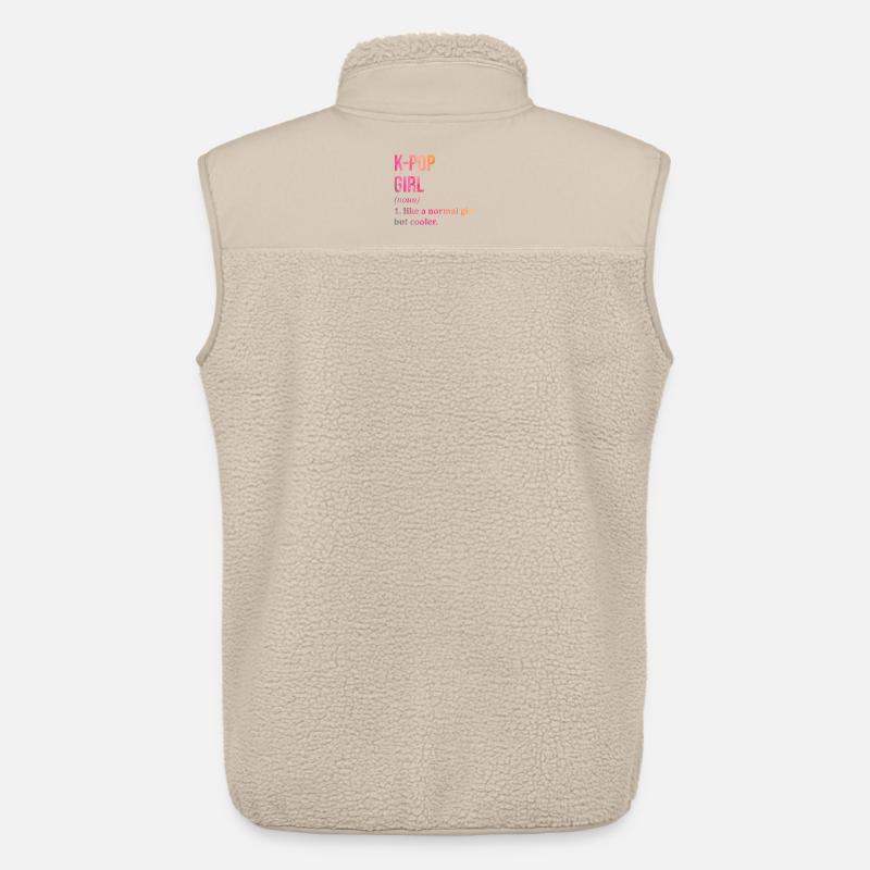 k pop - Stanley/Stella MEDIUM FIT Unisex Sherpa-vest - beige