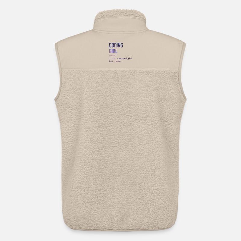 Coding - Unisex Sherpa Gilet by Stanley/Stella - beige