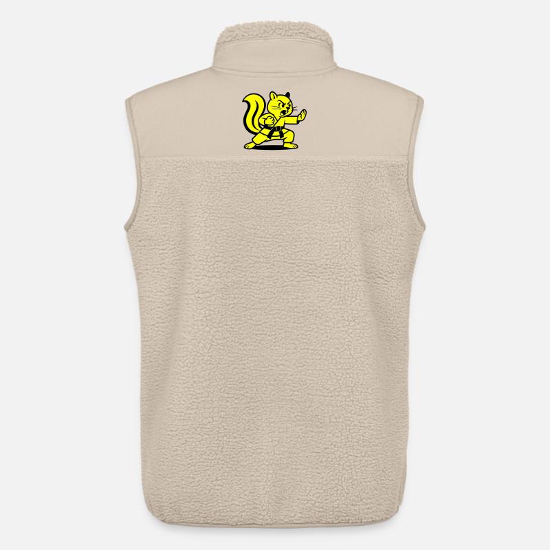 Karate Eichhörnchen! - Unisex Sherpaweste von Stanley/Stella - Beige