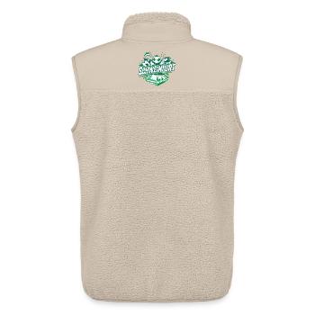 Schweinfurt Football Fan Merchandise Maillot de fan de football - Veste sans manches sherpa unisexe Stanley/Stella - beige - Dos - AI Model Male 178 light (178cm)