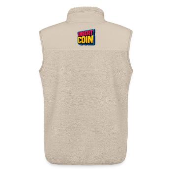 Neon Retro Gaming Design - Unisex Sherpaweste von Stanley/Stella - Beige - Hinten - AI Model Male 178 light (178cm)