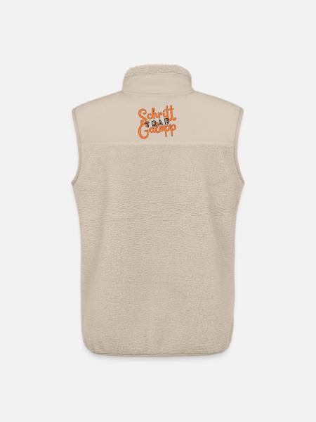 Walk, trot, canter - Unisex Sherpa Gilet by Stanley/Stella - beige
