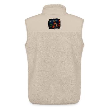 Carrot Ninja - Unisex Sherpa Gilet by Stanley/Stella - beige - Back - AI Model Male 178 light (178cm)