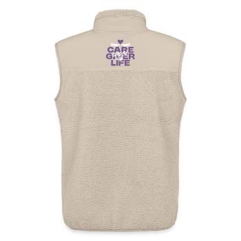 Nurse, geriatric care - Unisex Sherpa Gilet by Stanley/Stella - beige - Back - AI Model Male 178 light (178cm)