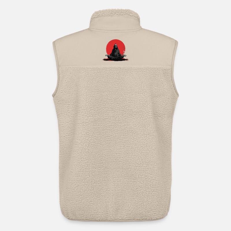 Sensenmann Meditation vor roter Sonne - Unisex Sherpaweste von Stanley/Stella - Beige