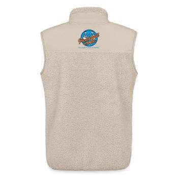 Mode Pickleball Filet de balles de paddle pour joueur drôle - Veste sans manches sherpa unisexe Stanley/Stella - beige - Dos - AI Model Male 178 light (178cm)