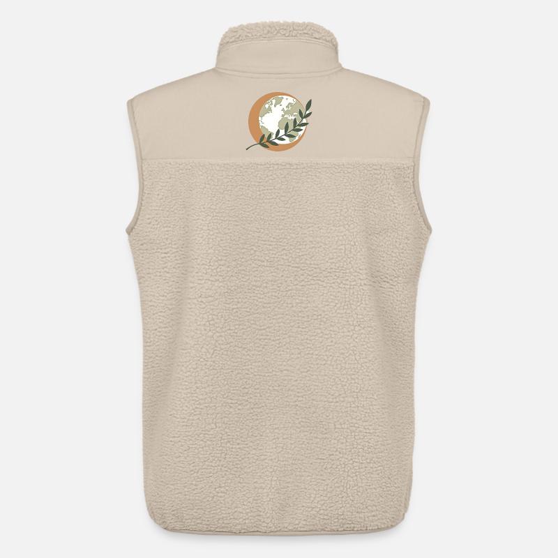 Green Peace Globe - Unisex Sherpaweste von Stanley/Stella - Beige