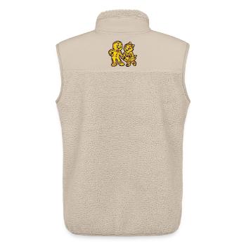 Pfefferkuchen Weihnachten Liebe - Unisex Sherpaweste von Stanley/Stella - Beige - Hinten - AI Model Male 178 light (178cm)