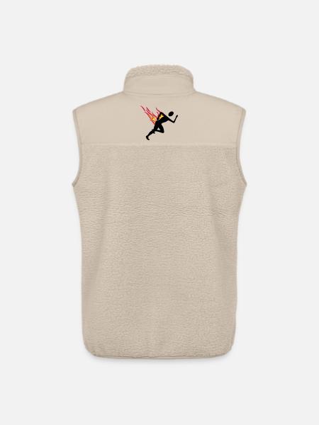 Jogger with flames - Unisex Sherpa Gilet by Stanley/Stella - beige