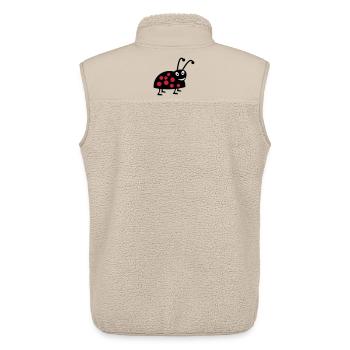 ladybird - Unisex Sherpa Gilet by Stanley/Stella - beige - Back - AI Model Male 178 light (178cm)
