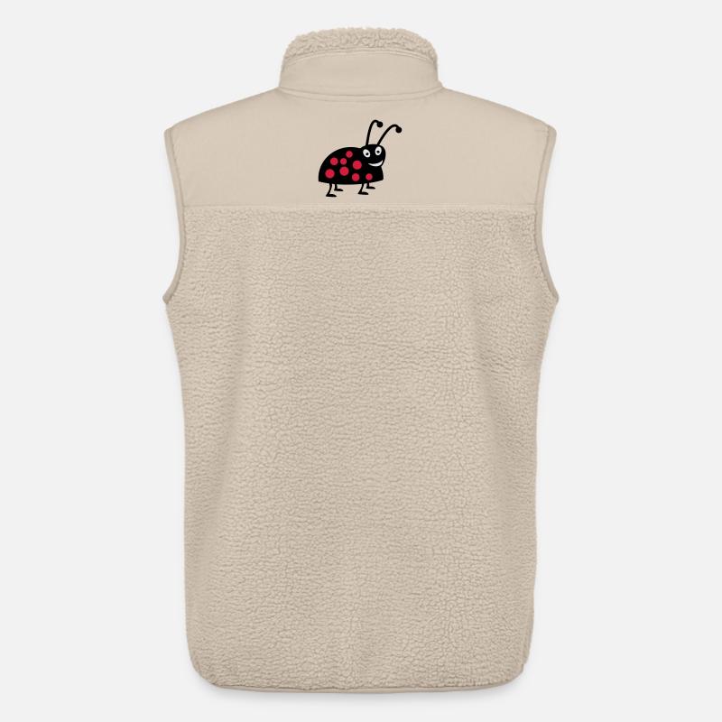Marienkäfer - Unisex Sherpaweste von Stanley/Stella - Beige