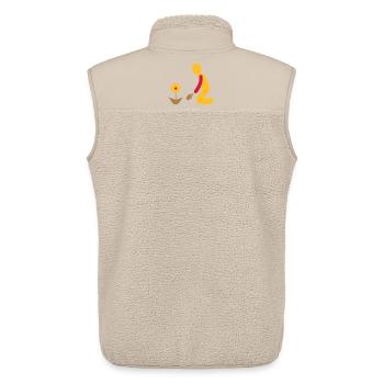 Garten - Unisex Sherpaweste von Stanley/Stella - Beige - Hinten - AI Model Male 178 light (178cm)