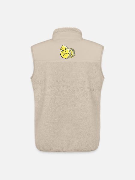 Bin sour - lemon - citrus - Unisex Sherpa Gilet by Stanley/Stella - beige