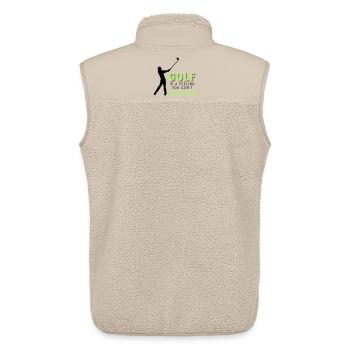 golf - Unisex Sherpa Gilet by Stanley/Stella - beige - Back - AI Model Male 178 light (178cm)