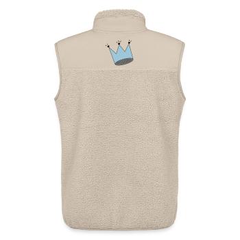 Crown - Unisex Sherpa Gilet by Stanley/Stella - beige - Back - AI Model Male 178 light (178cm)