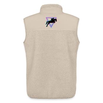 équitation - Veste sans manches sherpa unisexe Stanley/Stella - beige - Dos - AI Model Male 178 light (178cm)