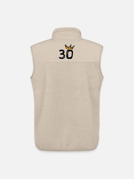 30th birthday Krone - Unisex Sherpa Gilet by Stanley/Stella - beige