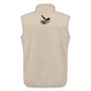 Windsurfing - Unisex Sherpa Gilet by Stanley/Stella - beige - Back - AI Model Male 178 light (178cm)