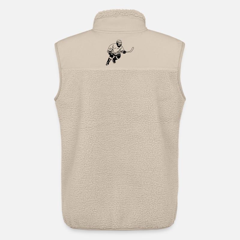 Eishockey Artwork - Unisex Sherpaweste von Stanley/Stella - Beige