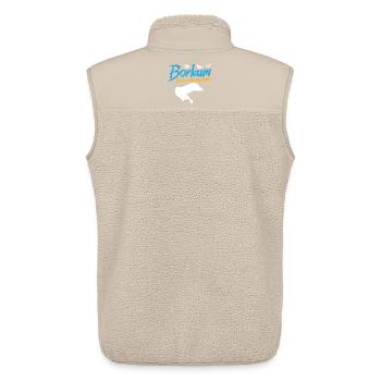 Nordsee Urlaub BORKUM MEINE LIEBLINGSINSEL Lustig - Unisex Sherpaweste von Stanley/Stella - Beige - Hinten - AI Model Male 178 light (178cm)