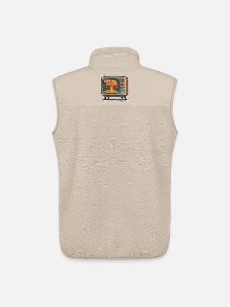 Retro TV Live Explosion - Unisex Sherpaweste von Stanley/Stella - Beige